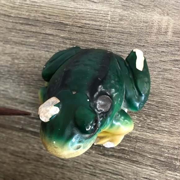 Vtg Chalkware Frog Statue - Picture 11 of 13